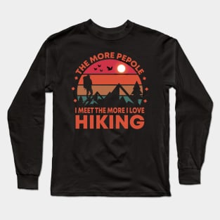 Hiking T - Shirt Design Long Sleeve T-Shirt